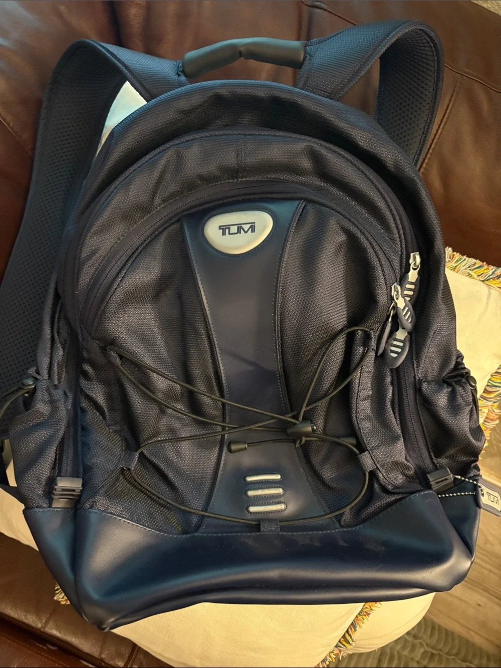 Tumi Navy Blue Tech Backpack With Hang Tag